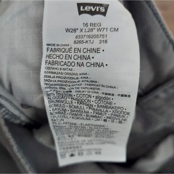 Levi's 511 Slim Fit Jeans Size 16 28×28 - Picture 5 of 7